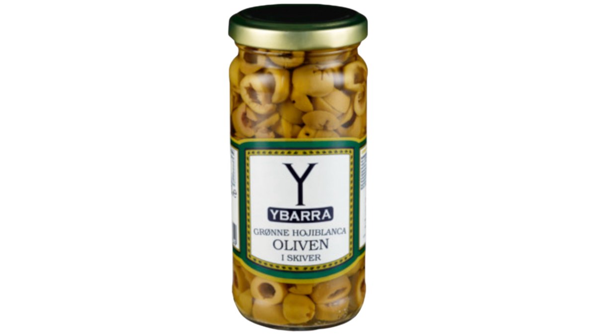 Ybarra Grønne Oliven Skivet, 230 g