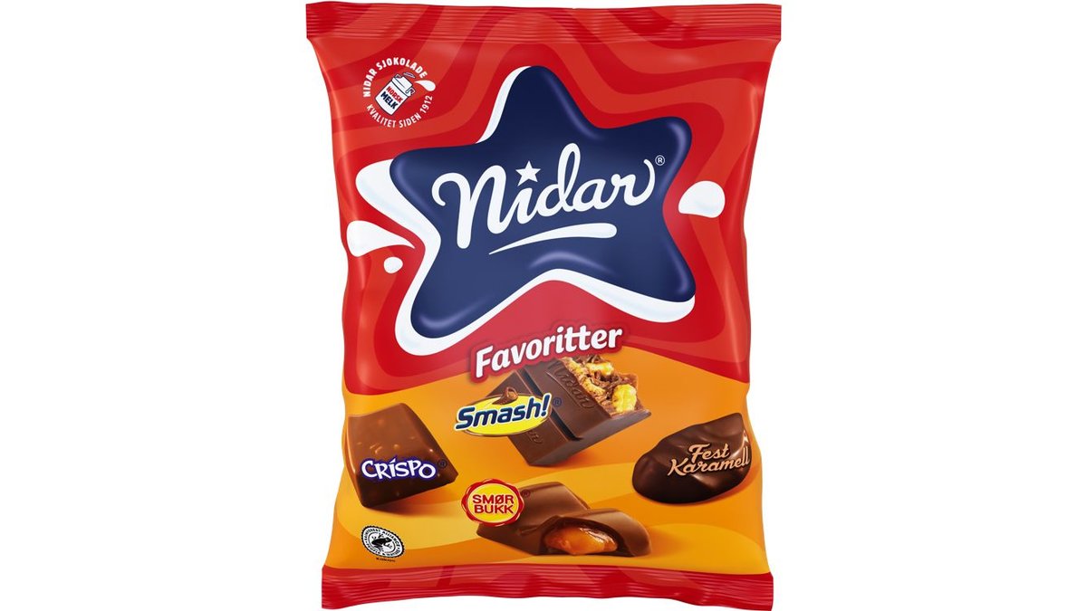Nidar Favoritter Smash!, 200 g