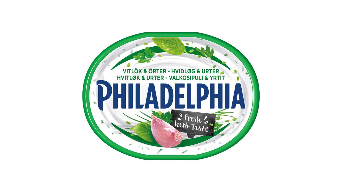 Philadelphia m. hvidløg & urter