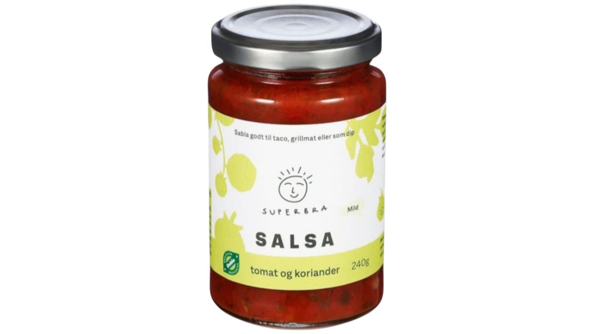 Superbra Salsa Mild Tomat & Koriander ØKO, 240 g