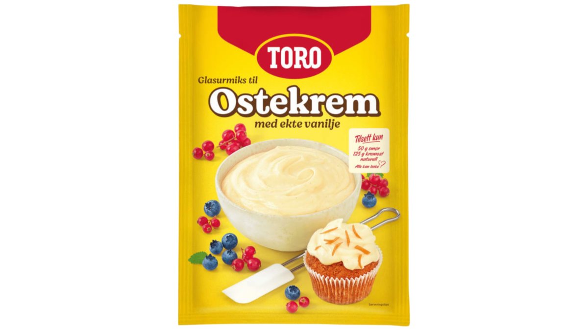 Toro Ostekrem Glasurmiks, 126 g