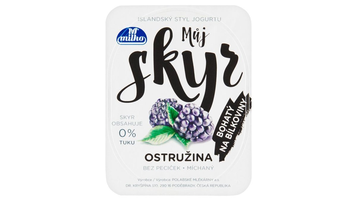 Milko Můj Skyr ostružina/vanilka 130g