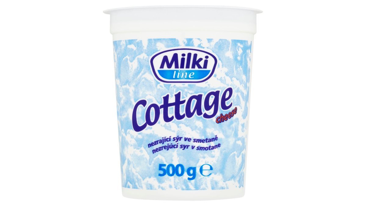 Milki Line Cottage Cheese nezrající sýr ve smetaně 500g