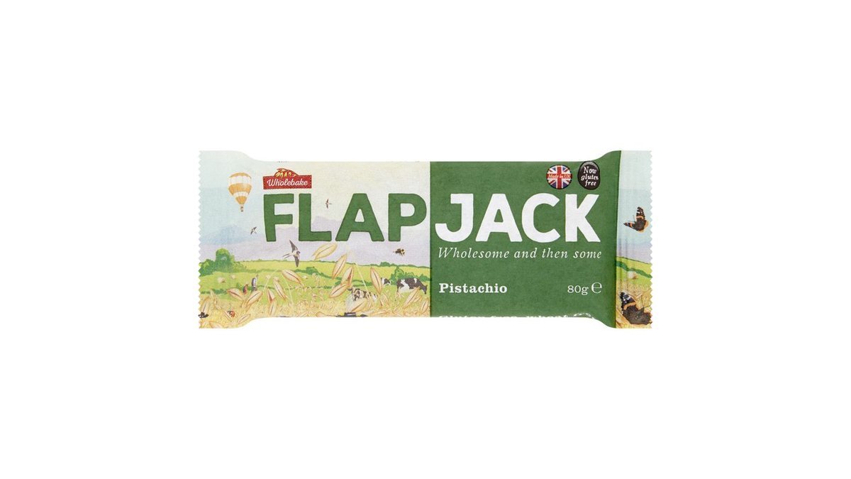 Náhled kategorie Wholebake Britský flapjack z ovesných vloček s pistáciovými ořechy 80g
