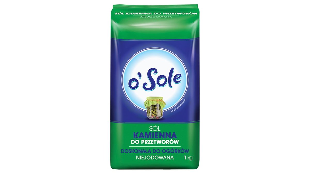 o'Sole Sól kamienna do przetworów niejodowana 1 kg