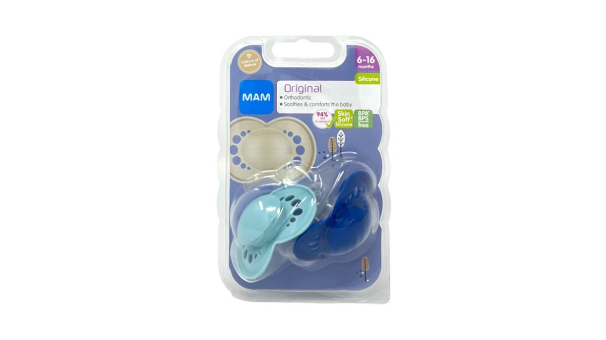 Mam Napp Original 6-16 M Mix Sil, 2-pack