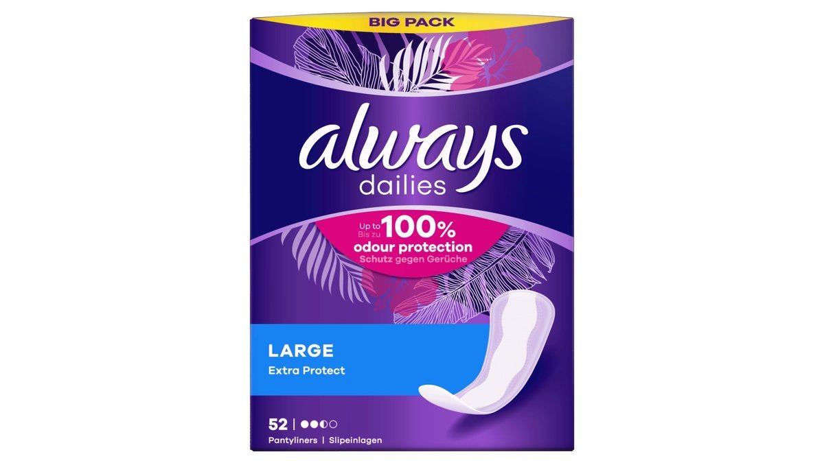 Trusseindlæg Dailies Large Extra Protect, Always