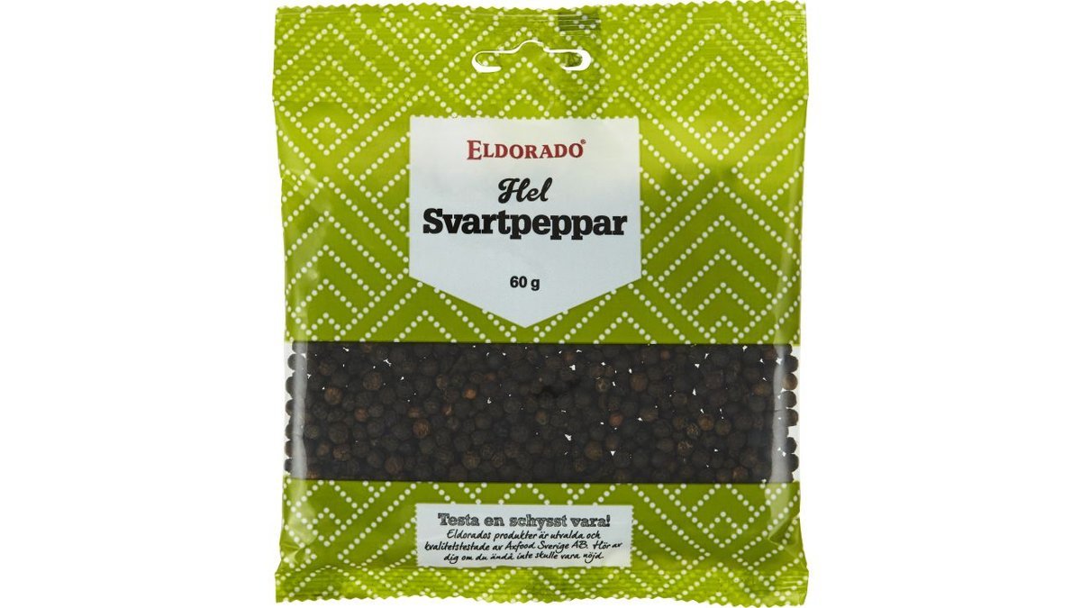 Eldorado Svartpeppar Hel, 60 g