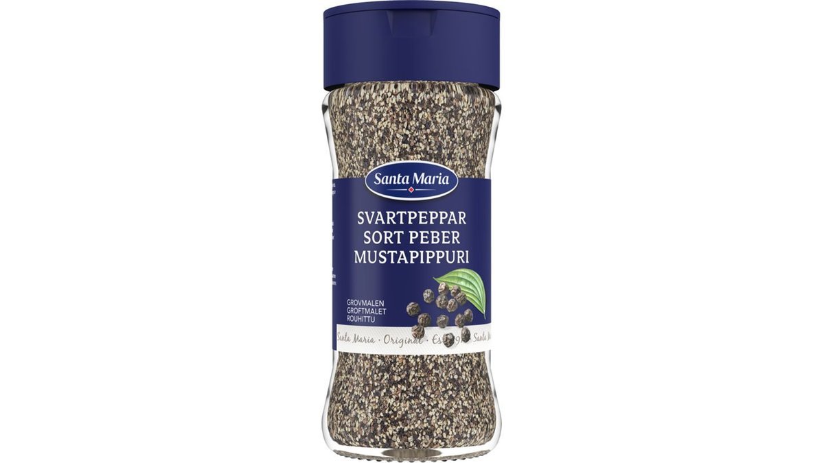 Santa Maria Svartpeppar Grovmalen, 59 g