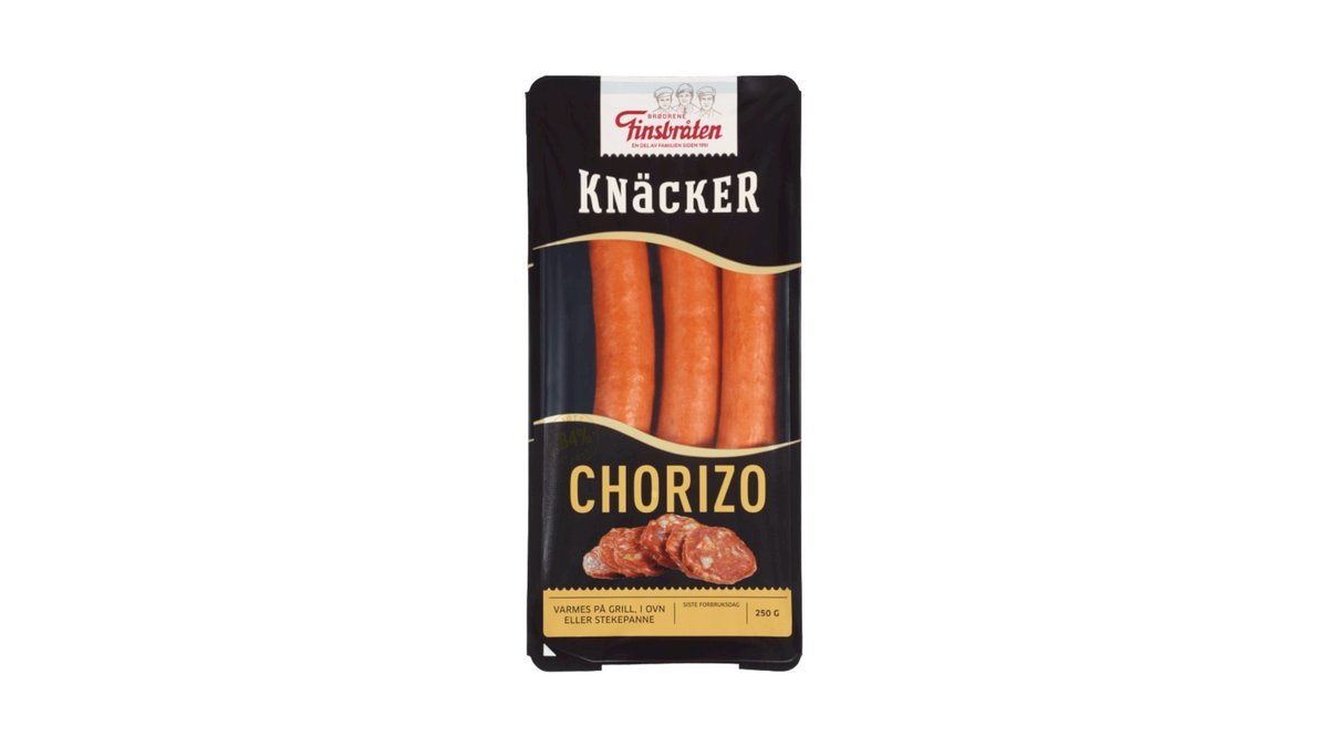 Finsbråten Chorizo Knäcker, 250 g