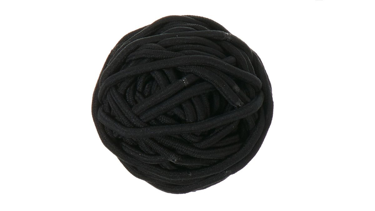Hårelastik bold sort, Chic by Chris