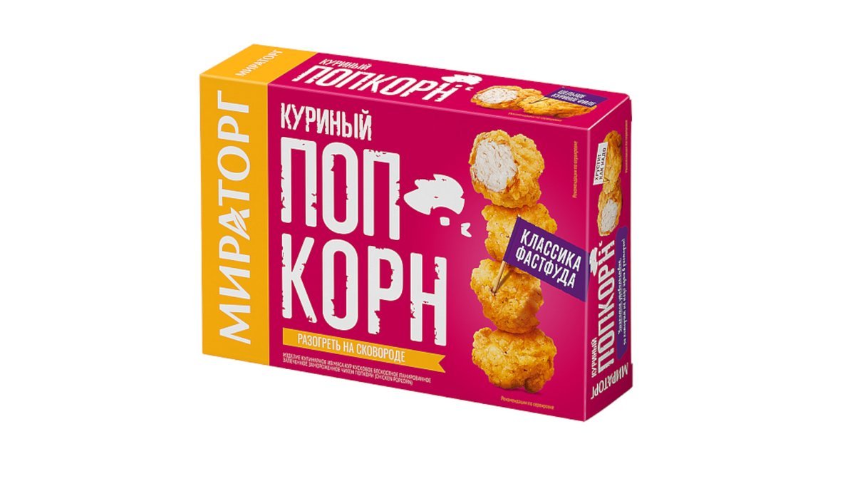 Мираторг Чикен Попкорн (Chicken Popcorn) 200г
