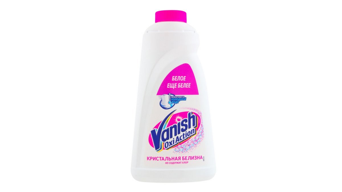 Пятновыводитель Vanish для белых тканей, 1 л