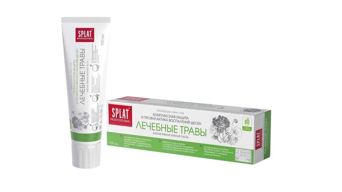 Зубная паста Лечебные травы Splat 130 г