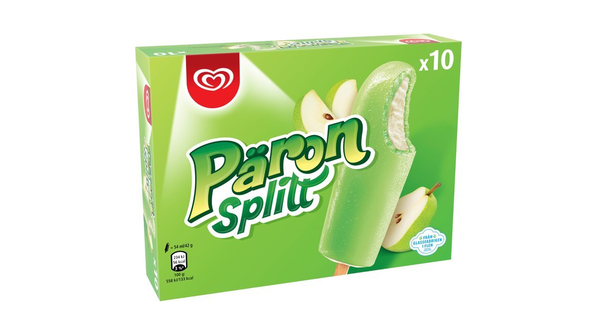❄️ GB Glace Päronsplitt, 10-pack