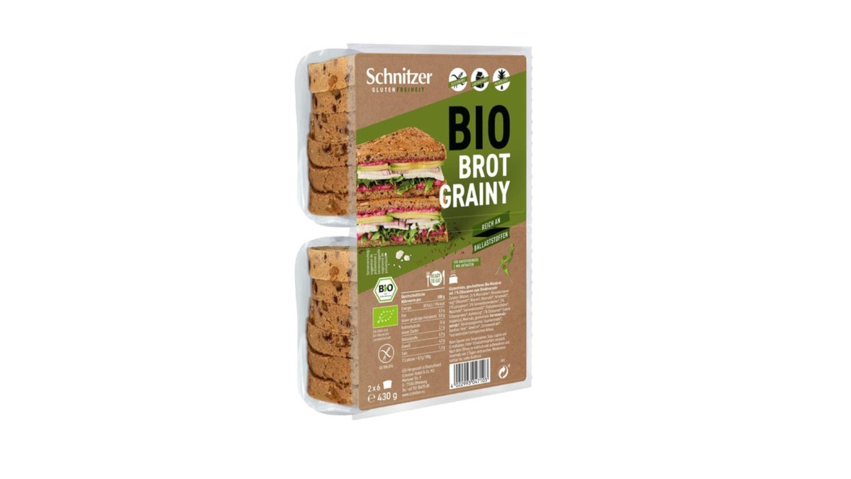 Bio Brot grainy, kukuričný chlieb, krájaný, 430 g