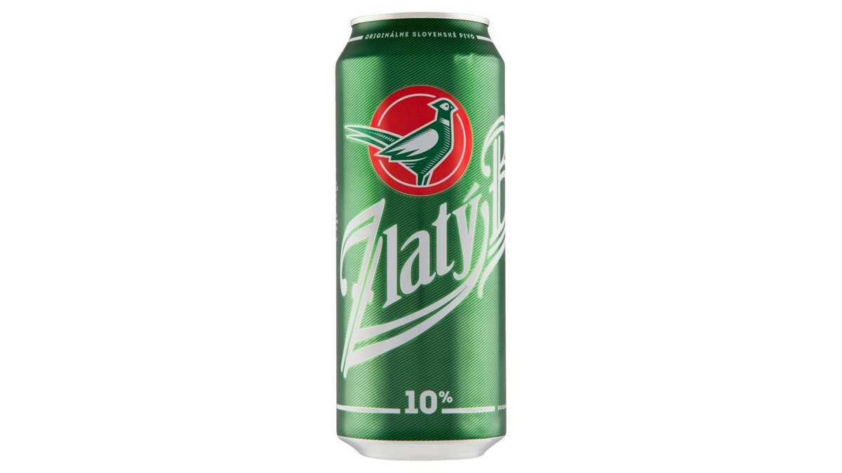 Zlatý Bažant 10°, svetlé pivo, 0,5 l