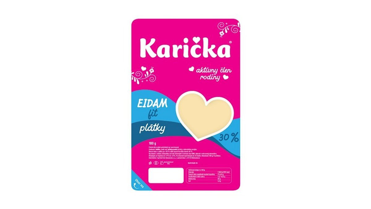 Karička Eidam Fit plátky, 100 g