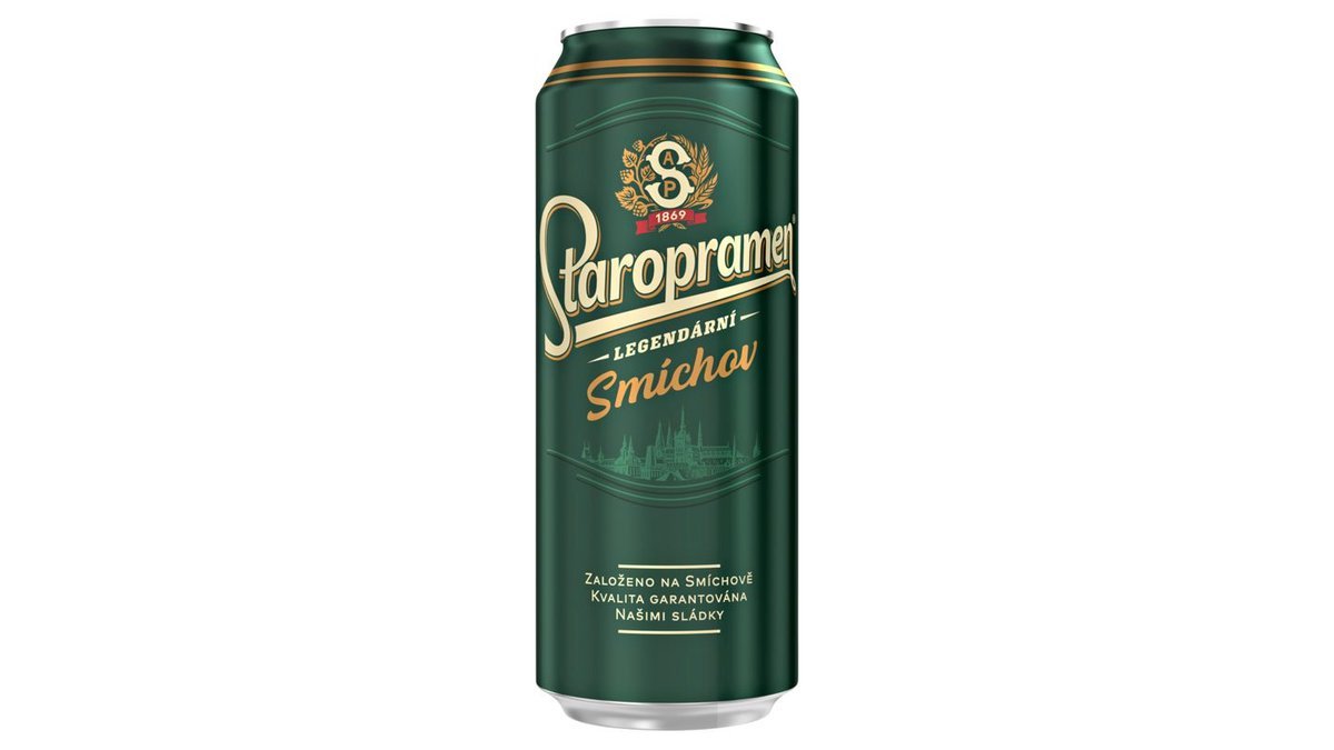 Staropramen 10°, svetlé pivo, 0,5 l