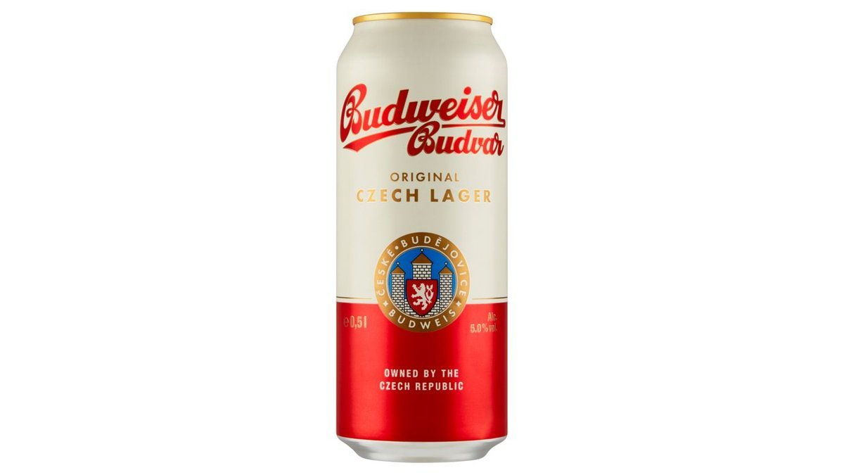 Budvar Original, pivo svetlý ležiak 12°, 0,5 l
