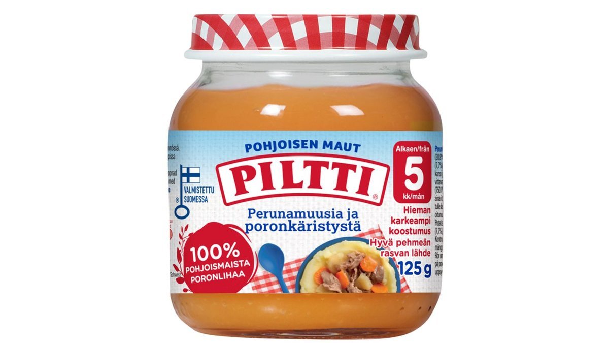 Piltti Pohjoisen maut perunamuusia ja poronkäristystä 125g 5kk