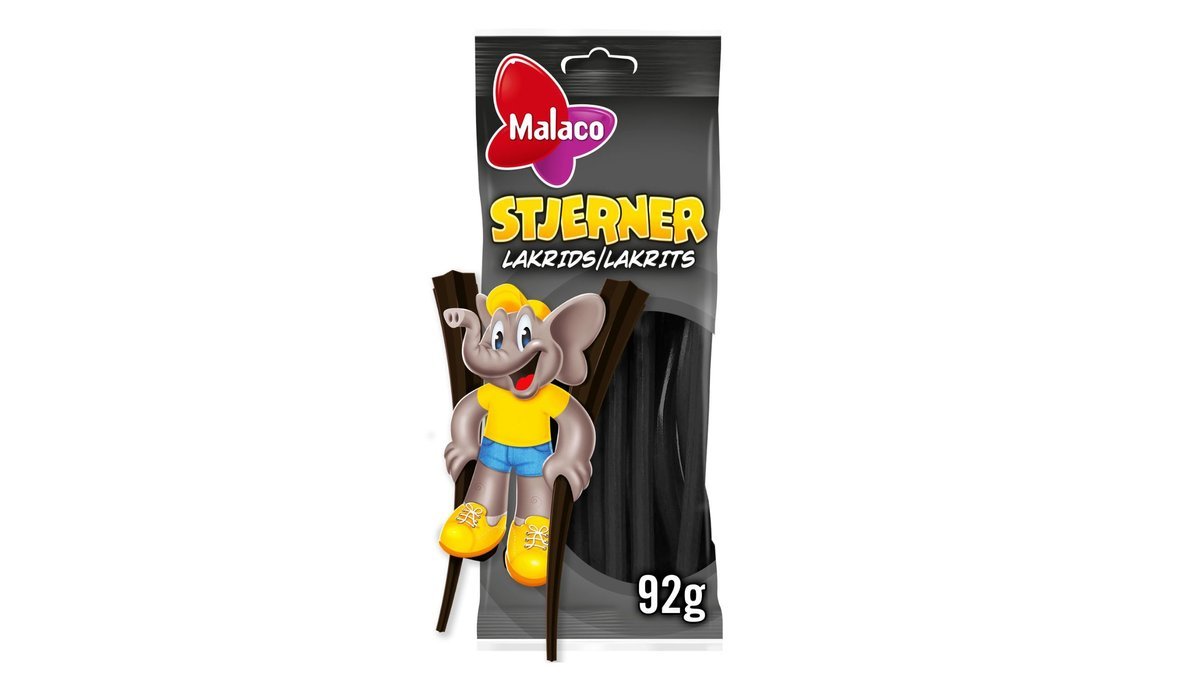 Lakridsstjerner søde, Malaco