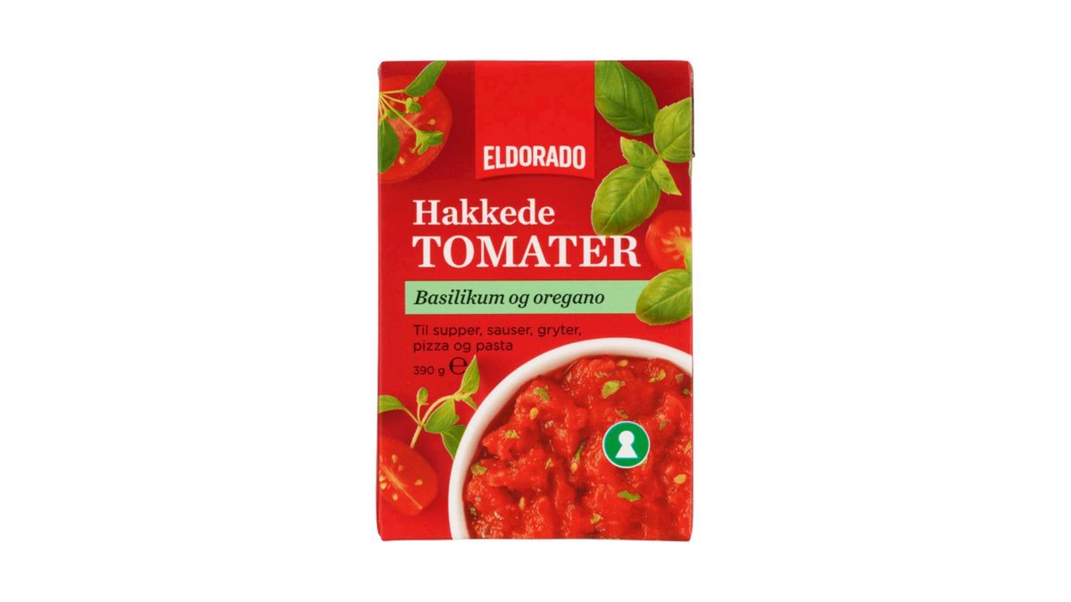 Eldorado Tomater Hakkede med Urter, 390 g