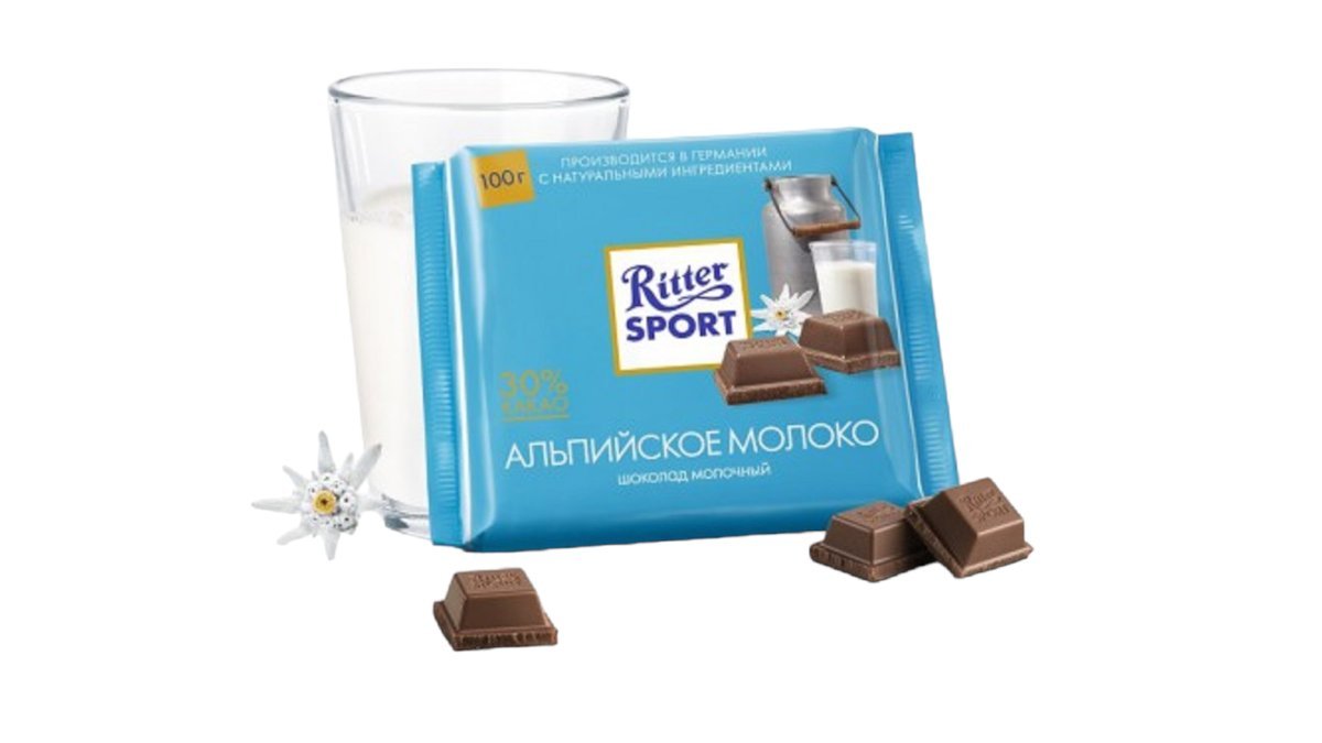 Шоколад Ritter Sport Альпийское молоко 100 г