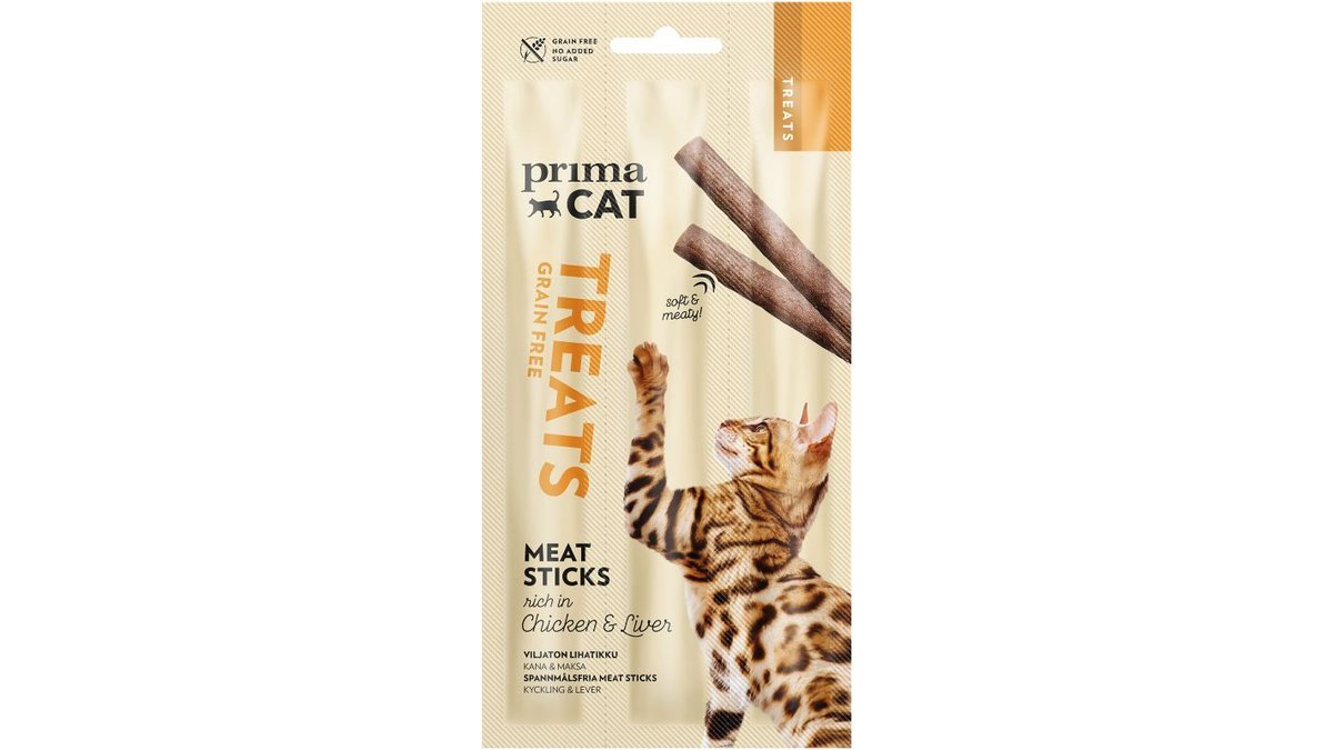 PrimaCat Köttsticka Med Kycklinglever, 15 g