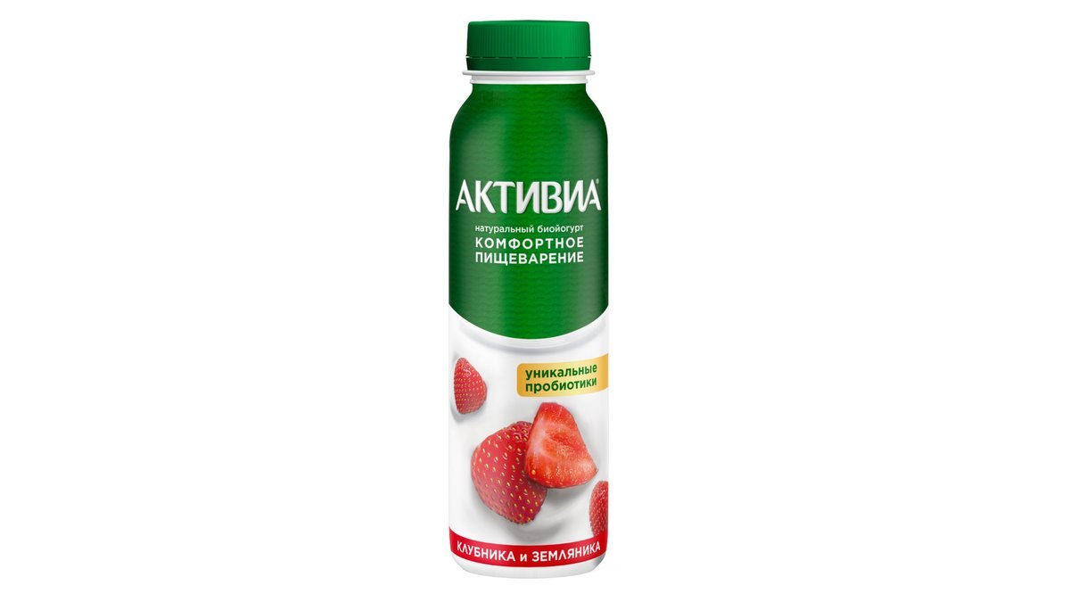 Йогурт Активиа питьевой клубника-земляника 270 г
