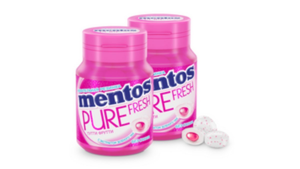 Жевательная резинка Mentos тутти фрутти, 8*6*54 г