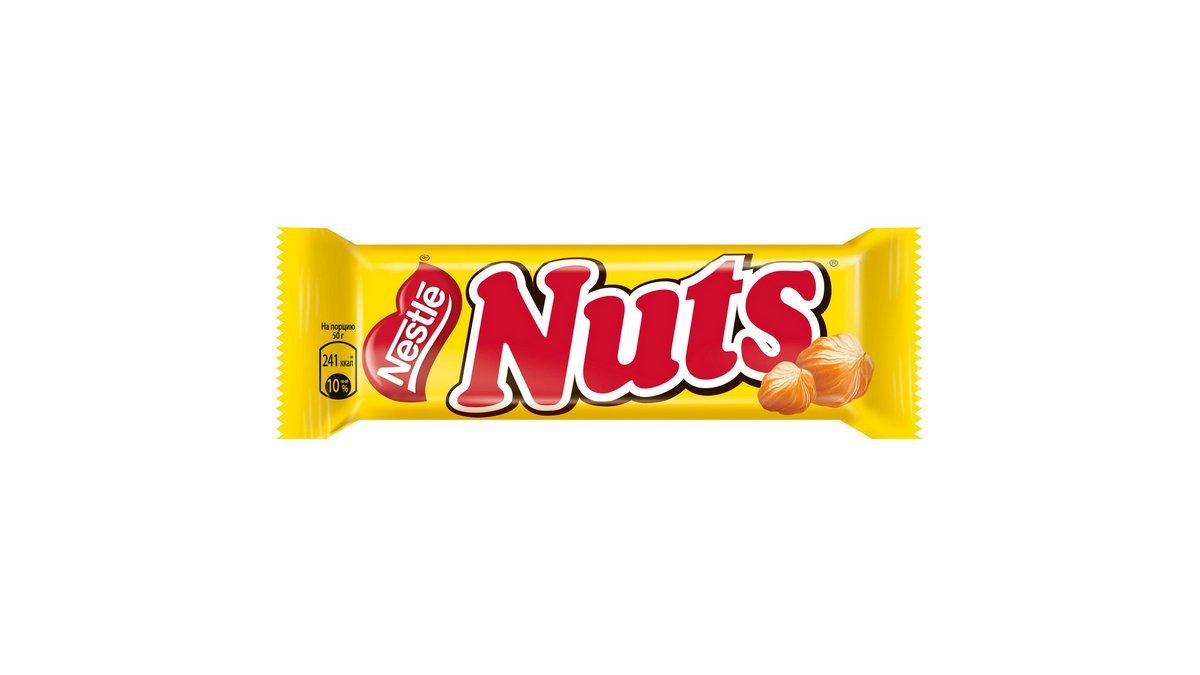 Батончик шоколадный Nuts оригинал, 50 г