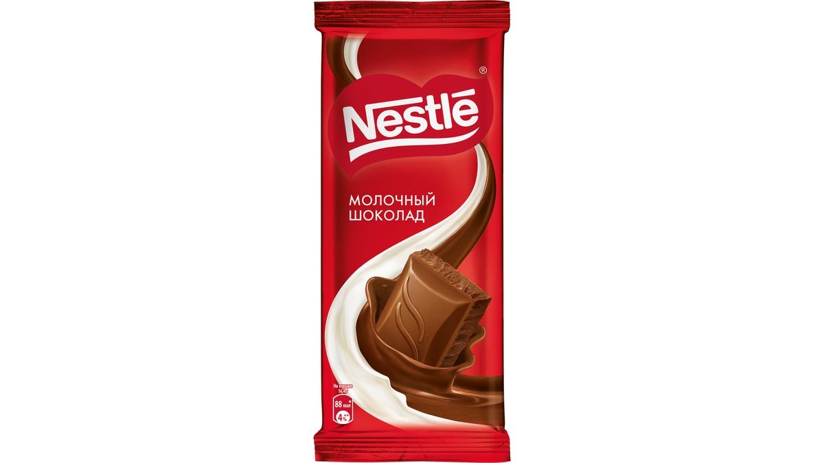 Nestle Шоколад Молочный, 82Г