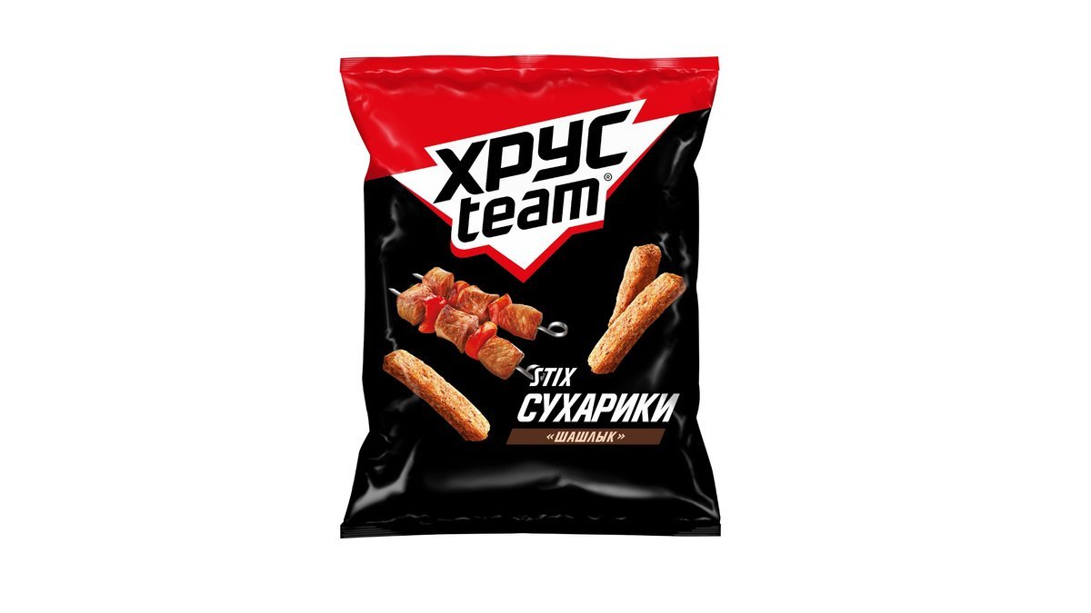 Сухарики ХРУСTEAM Stix Шашлык 60г м/у