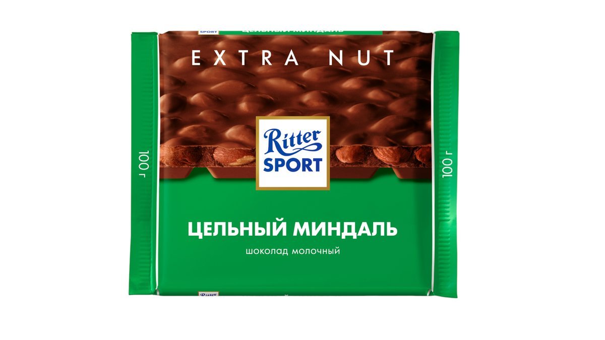 Шоколад Ritter Sport цельный миндаль 100 г