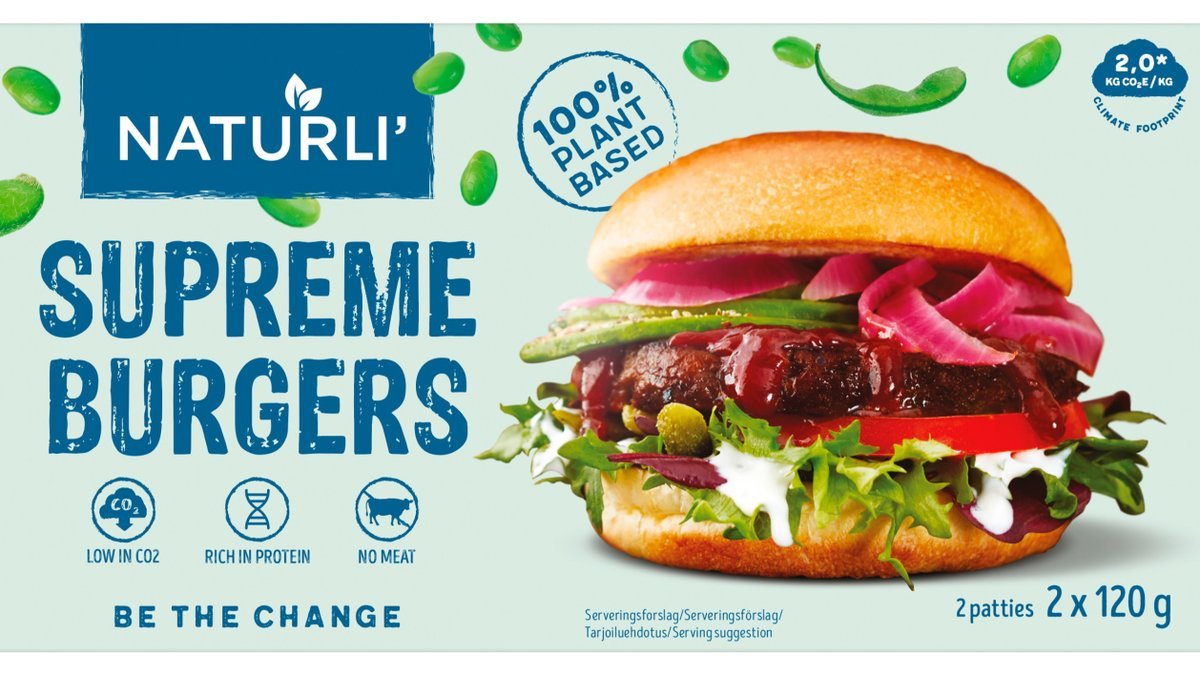 ❄️Plantebaserede Supreme Burgers, Naturli'