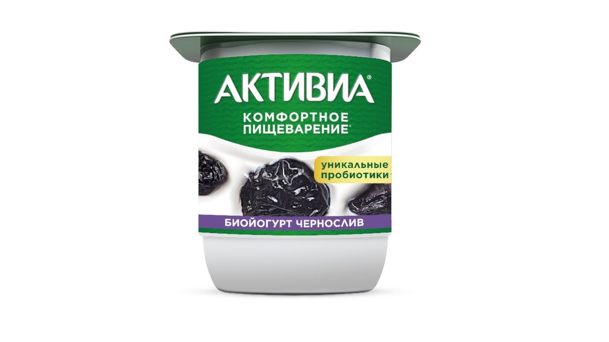 Биойогурт Активиа чернослив 2,9% 110 г