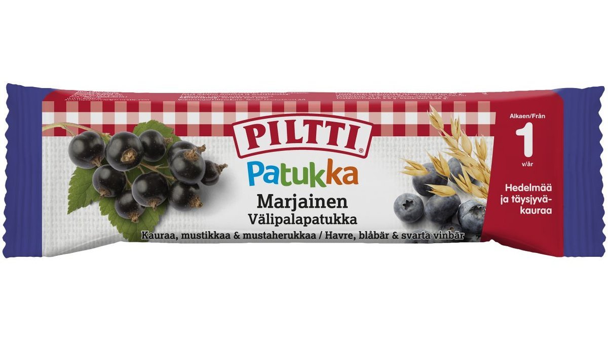 Piltti Patukka 25g Marjainen välipalapatukka 1v