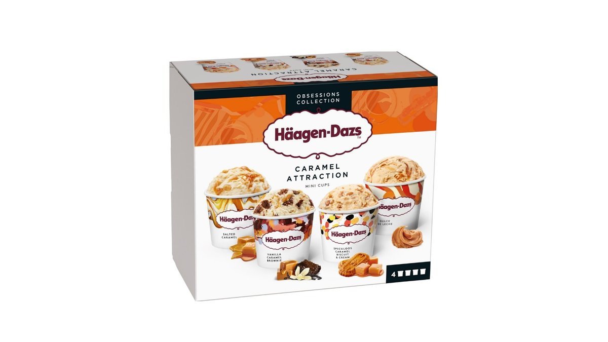 Häagen-Dazs Caramel attraction, 4 x 95 ml