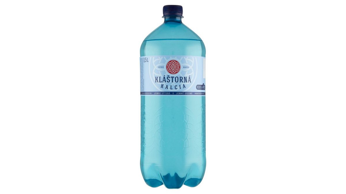 Kláštorná Kalcia jemne sýtená, 1,5 l