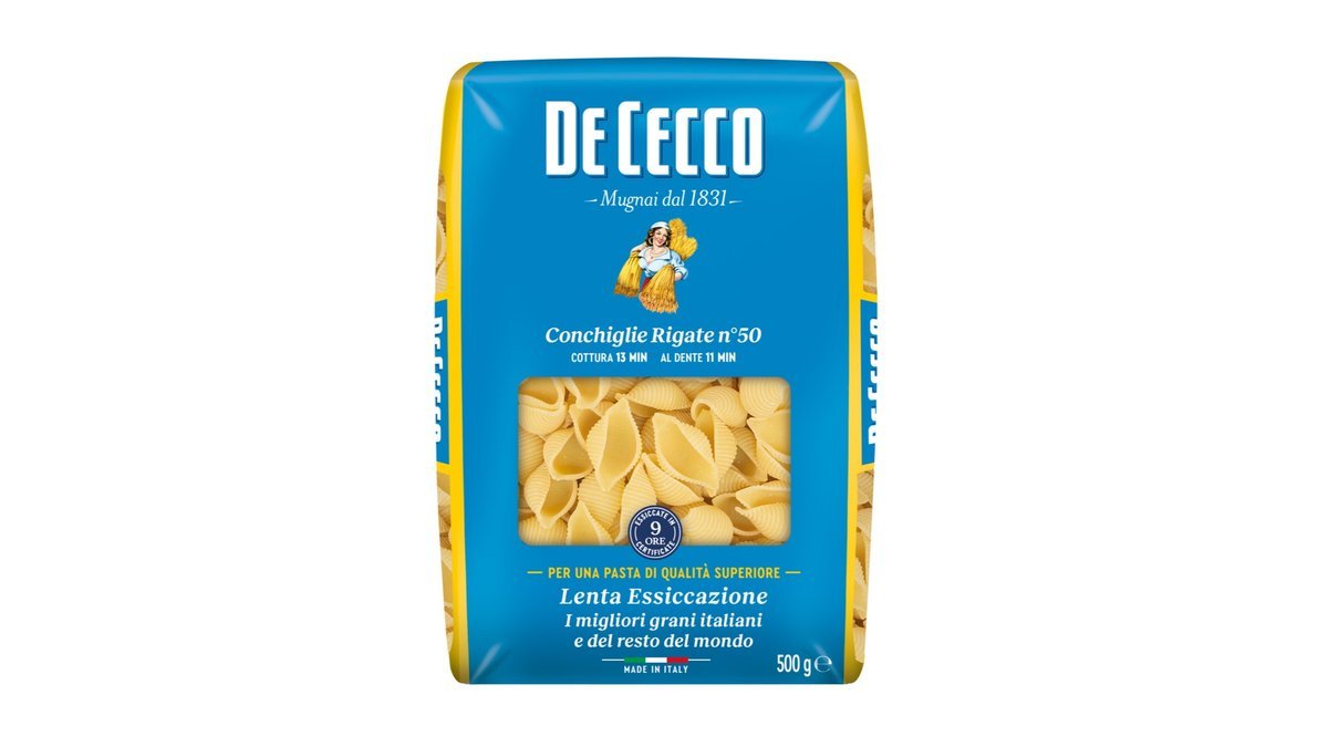 Conchiglie Rigate, De Cecco