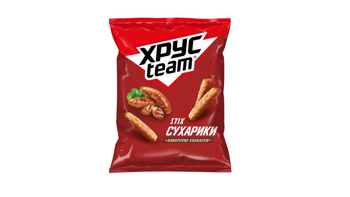 Сухарики Хрустим Stix баварские колбаски 60 г