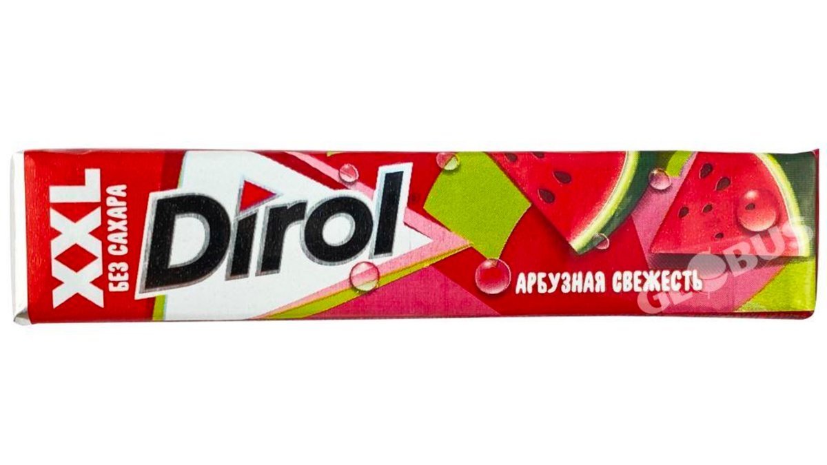 Жевательная резинка Dirol XXL Арбузная без сахара 19 г