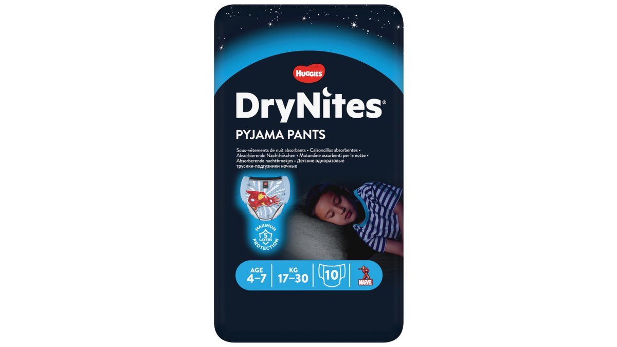 Buksebleer 4-7 år, DryNites