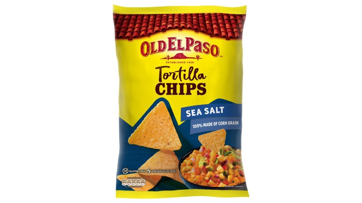 Old El Paso Tortilla Chips Sea Salt 185g