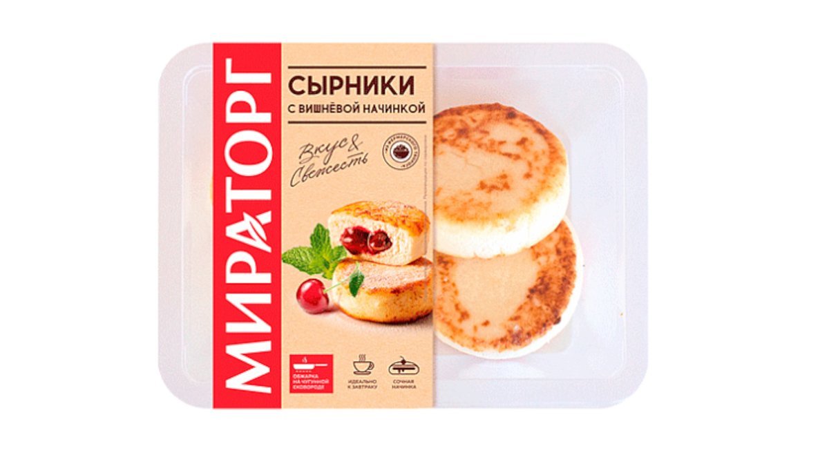 Мираторг Сырники с Вишневой Начинкой 280г