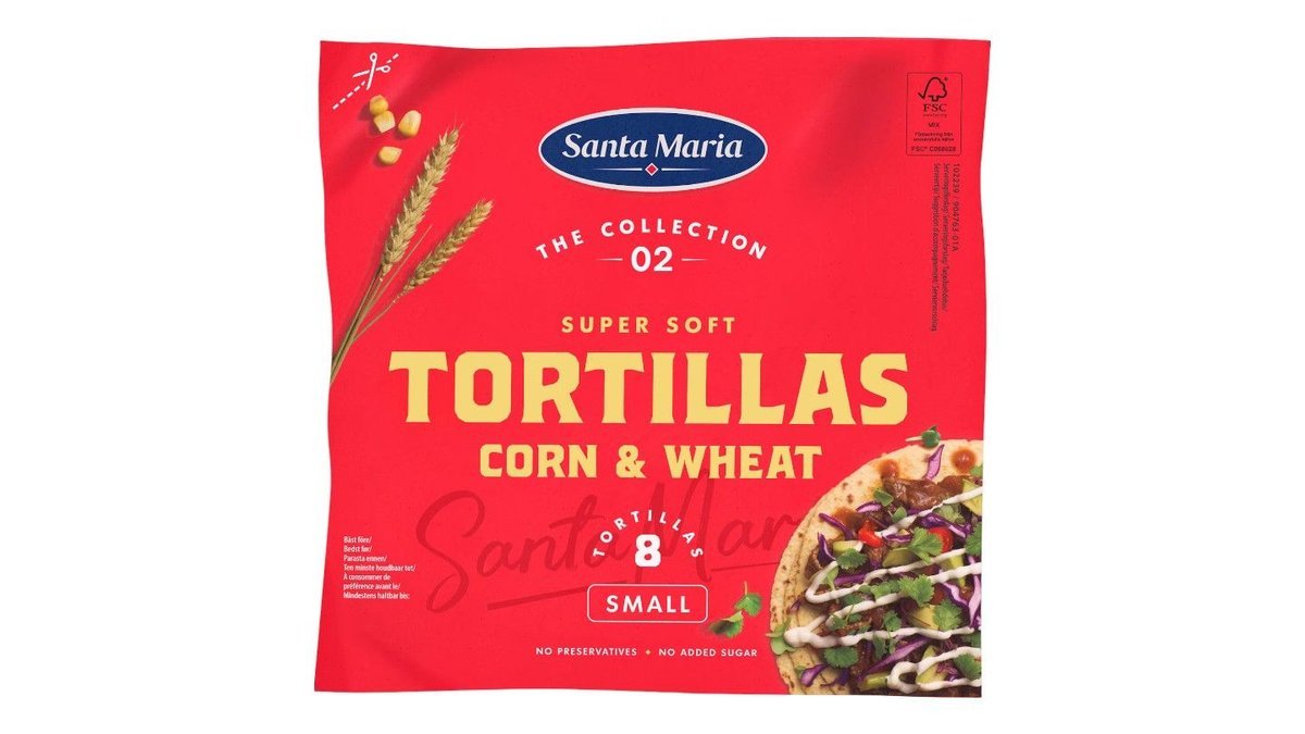 Santa Maria Tortilla Corn & Wheat Small (8-pack) 200g