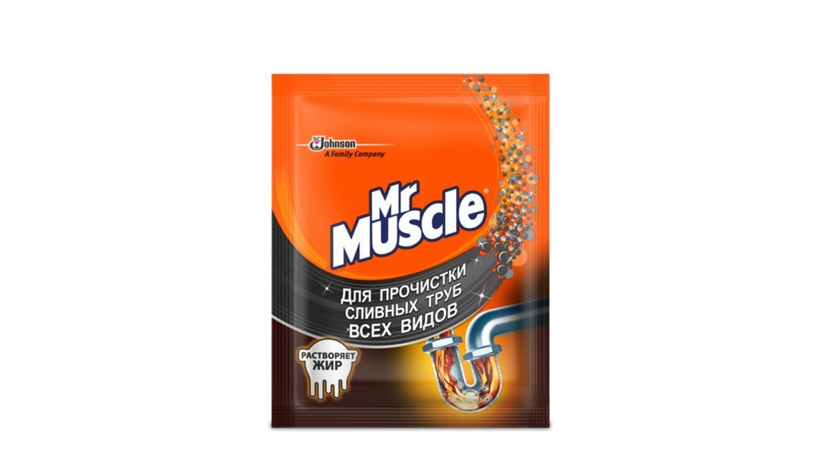 Чистящее средство для сливных труб Mr Muscle 70 г