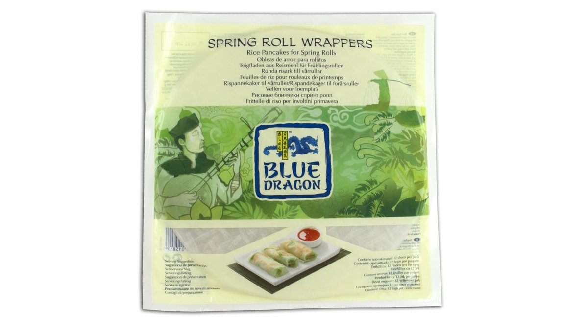Blue Dragon Spring roll wrapper riisipaperi kevätkääryleille 134g