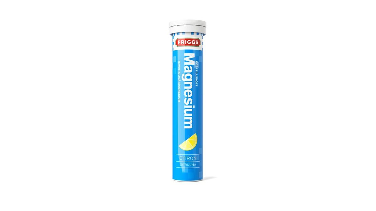 Friggs magnesium poretabletti Sitruuna 20kpl